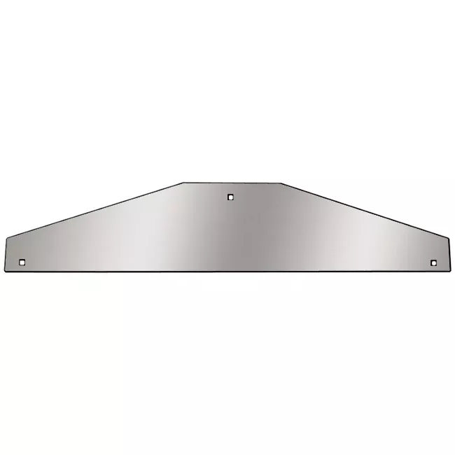 12″ stainless steel front mud flap accents w/3 bolt holes – PAIR