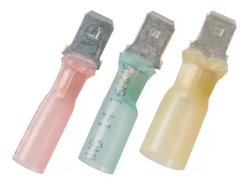 16-14 AWG heat shrink crimp & solder seal disconnect terminals - .250 Tab