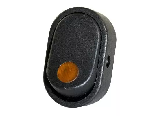 16 AMP @ 12 Volt On /Off illuminated oval rocker switch - SINGLE