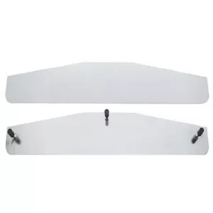 16″ chrome bottom plate w/3 welded studs