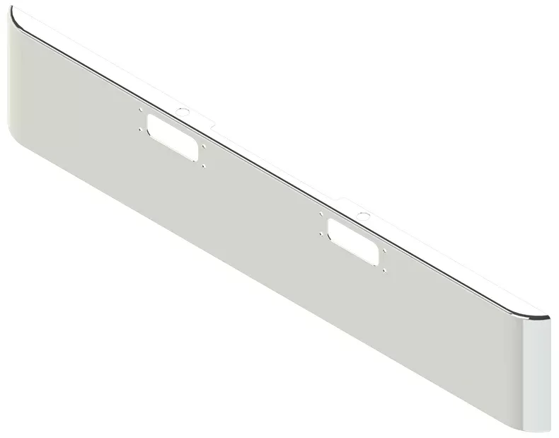 18″ Steel ChromeUltra Max Bumper for Peterbilt 359