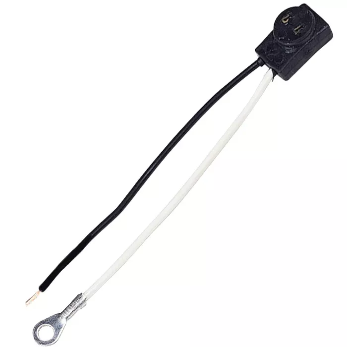 2 prong female plug with 8″ leads for Trucklite marker lights – SINGLE