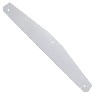 24″ chrome bottom plate w/3 bolt-through holes
