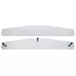 24″ chrome steel mudflap weight w/3 welded studs
