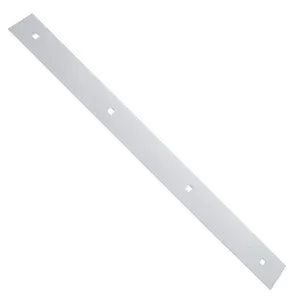 24″ chrome steel top mudflap plate w/4 bolt-through holes