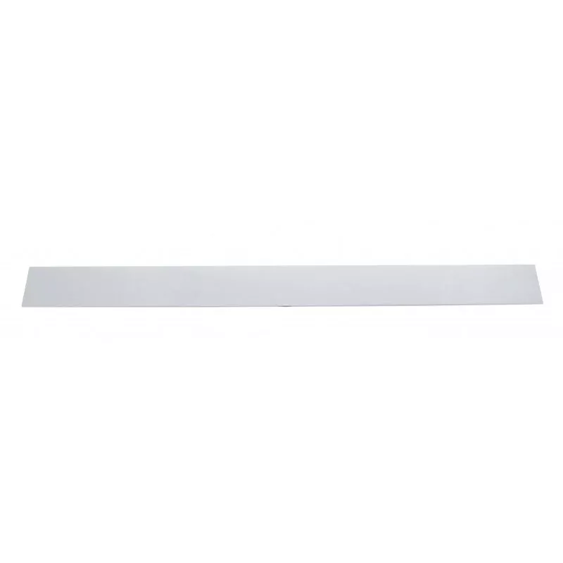 24″ chrome steel top mudflap plate w/4 welded studs