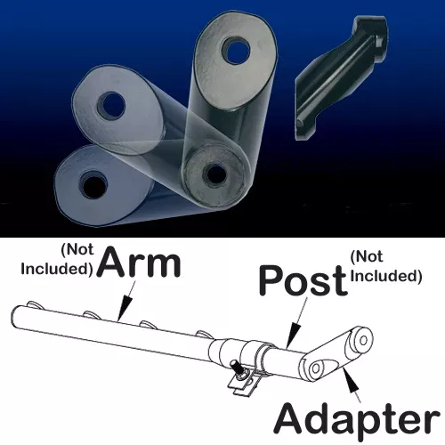 3" offset mounting bracket adapter for E-Z fender mounting systems - PAIR