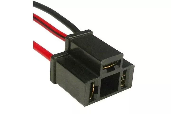 3-wire universal 9003 or H4 halogen bulb headlight connector - 1 piece