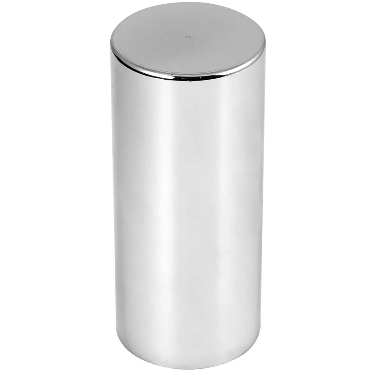 33mm chrome plastic 5″ extra-long flat-top cylinder screw-on lugnut cover