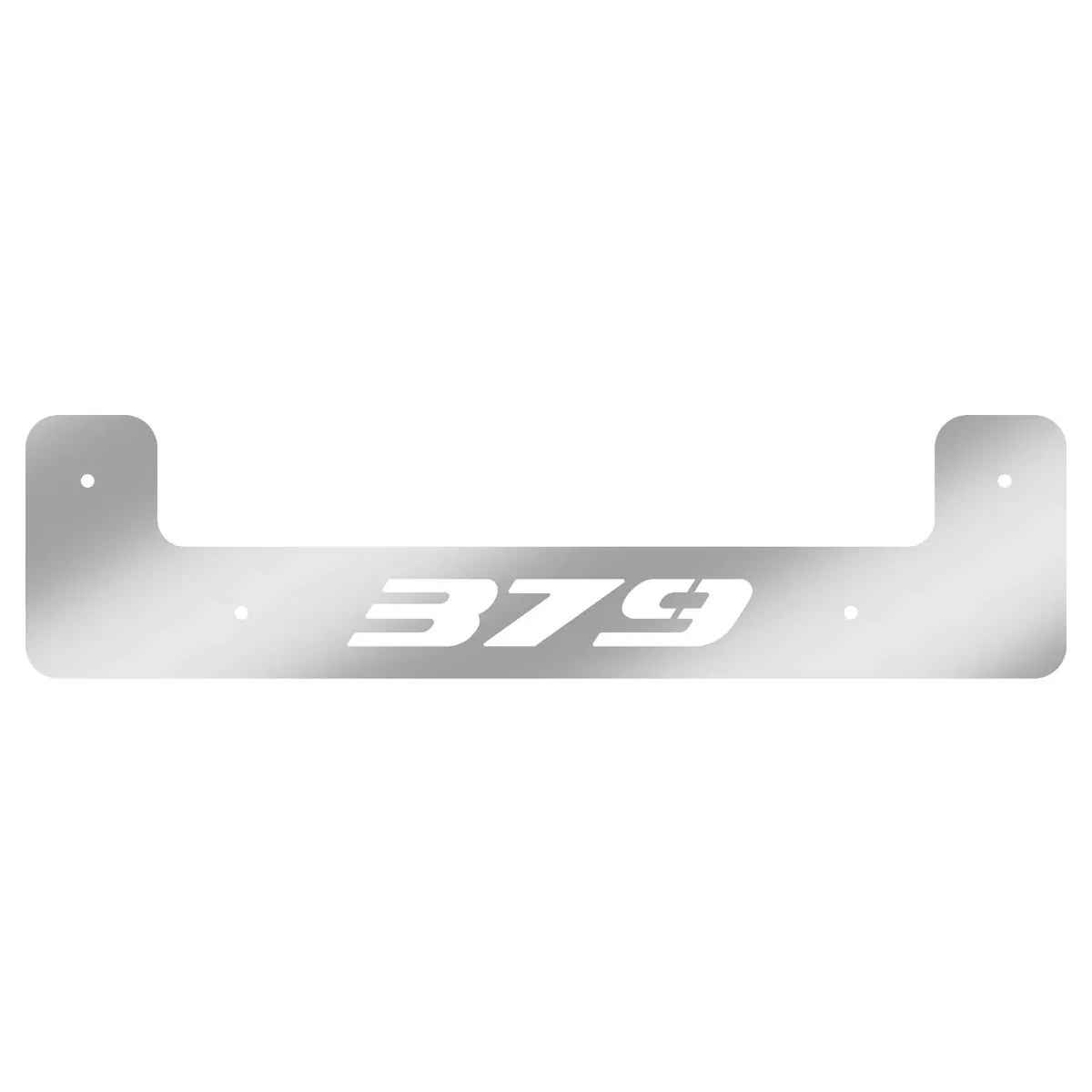 “379” 24″ stainless steel U-shaped mudflap weights w/backs- PAIR