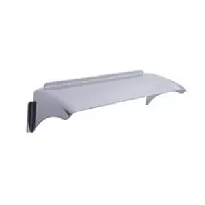 4″ x 6″ dual rectangular headlight stainless steel visor
