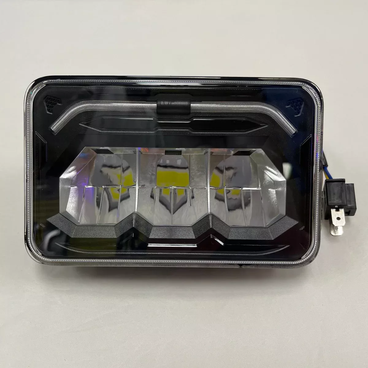 4" x 6" dual rectangular reflector LED headlight with position light