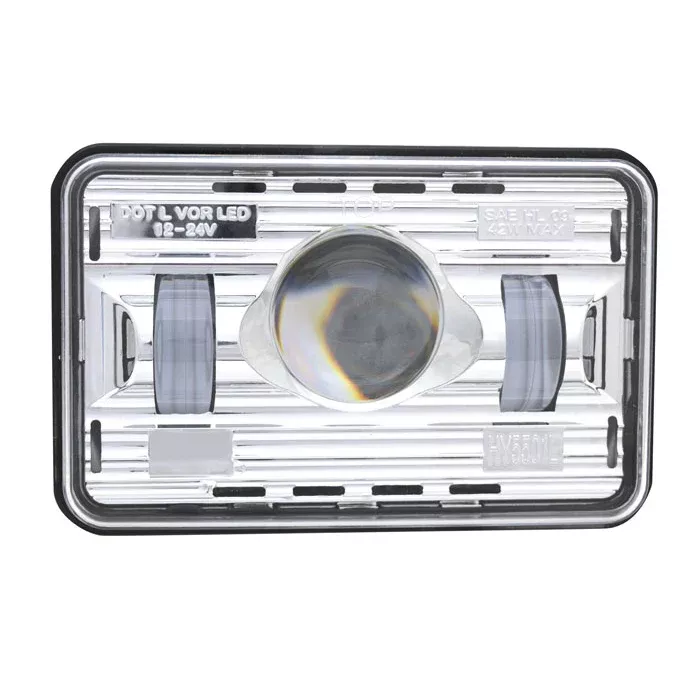 4″ x 6″ rectangular projection-style LED headlight