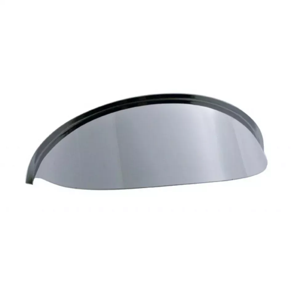 5-3/4″ diameter dual round headlight stainless steel visor