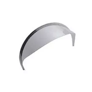 5.75″ diameter dual round headlight stainless steel visor