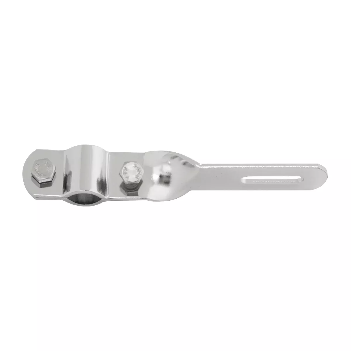 6″ chrome auxiliary arm/twisted mirror mounting bracket