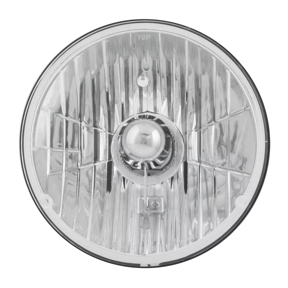 7″ diameter single round headlamp only with H4 bulb