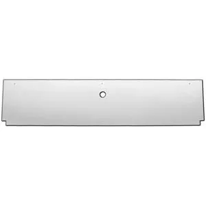 8″ stainless steel rear center panel back