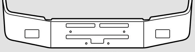 Aftermarket Chrome Steel Bumper, Fits Kenworth T-400