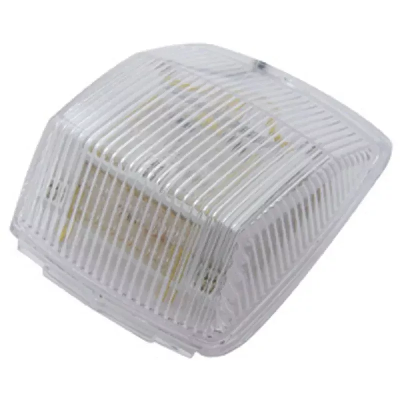 Amber 36 diode Kenworth-style rectangular LED cab light – CLEAR lens