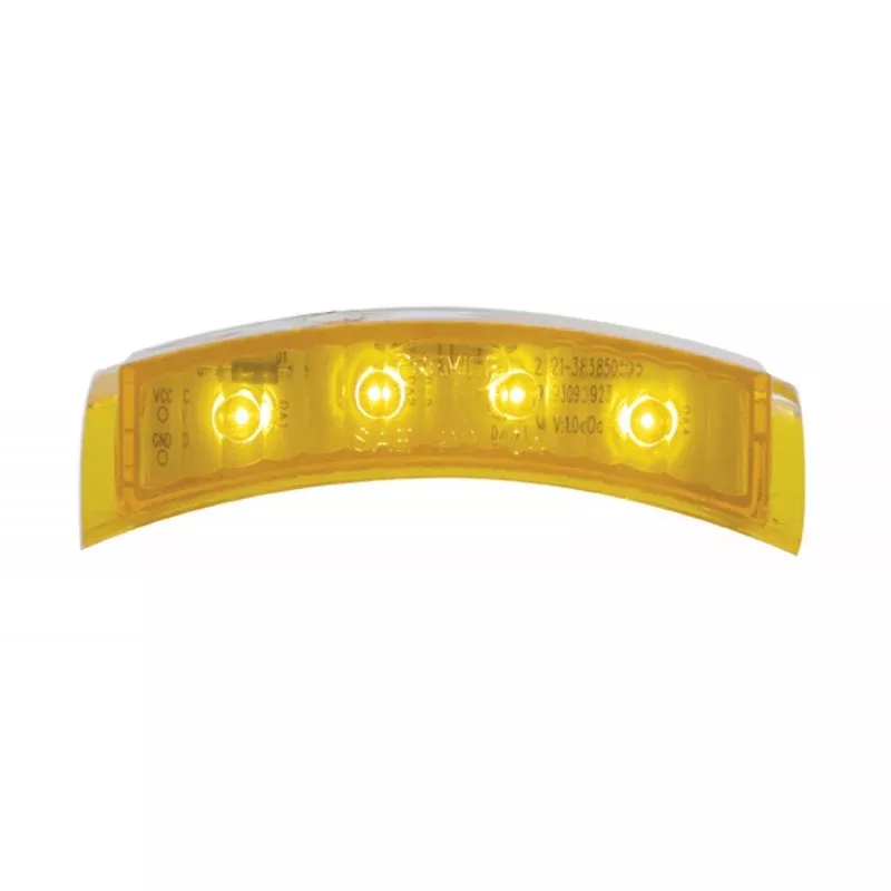 Amber 4 diode LED turn signal light for 7″ Peterbilt headlight