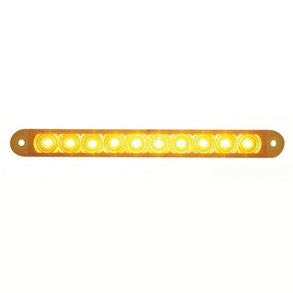 Amber 6.5″ thin 10 diode LED turn signal light bar