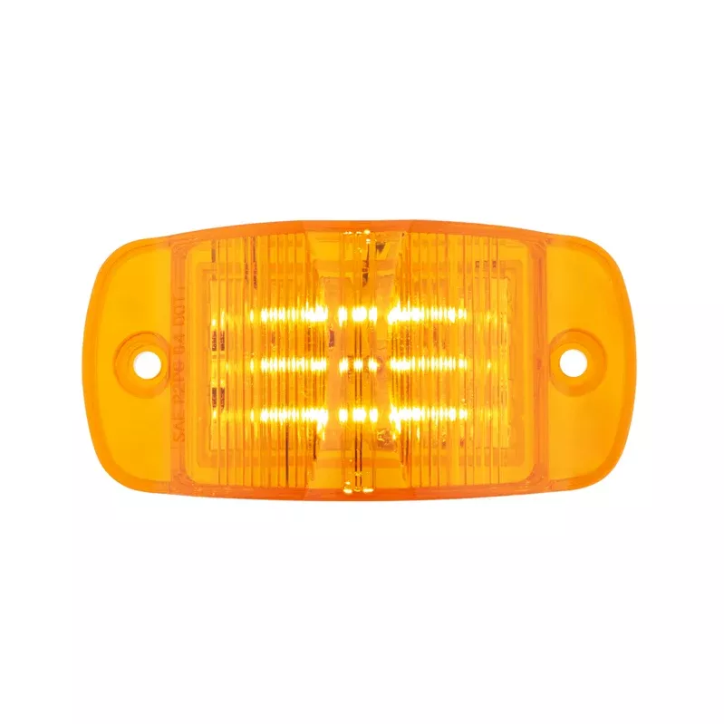 Amber 8 LED 2" x 4" rectangular LED marker light