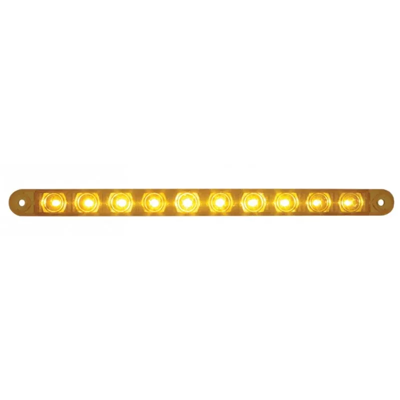 Amber thin 9″ long 10 diode LED turn signal light bar