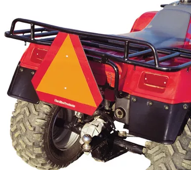 ATV Slow Moving Vehicle (SMV) Sign with Universal Mounting Bracket