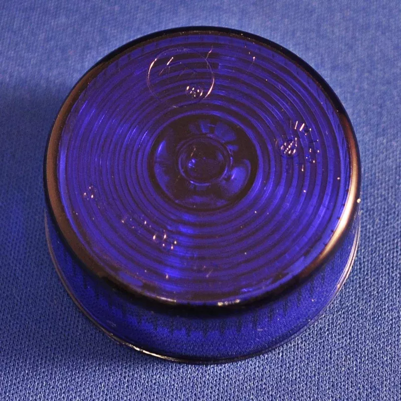 Blue 2″ round 9 diode LED marker/clearance light