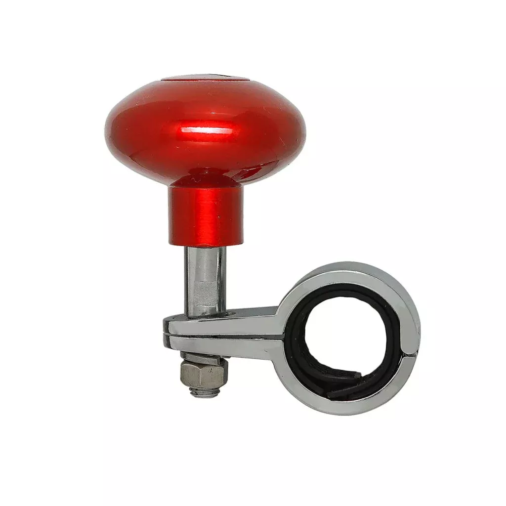 “Candy Red” plastic steering wheel spinner knob