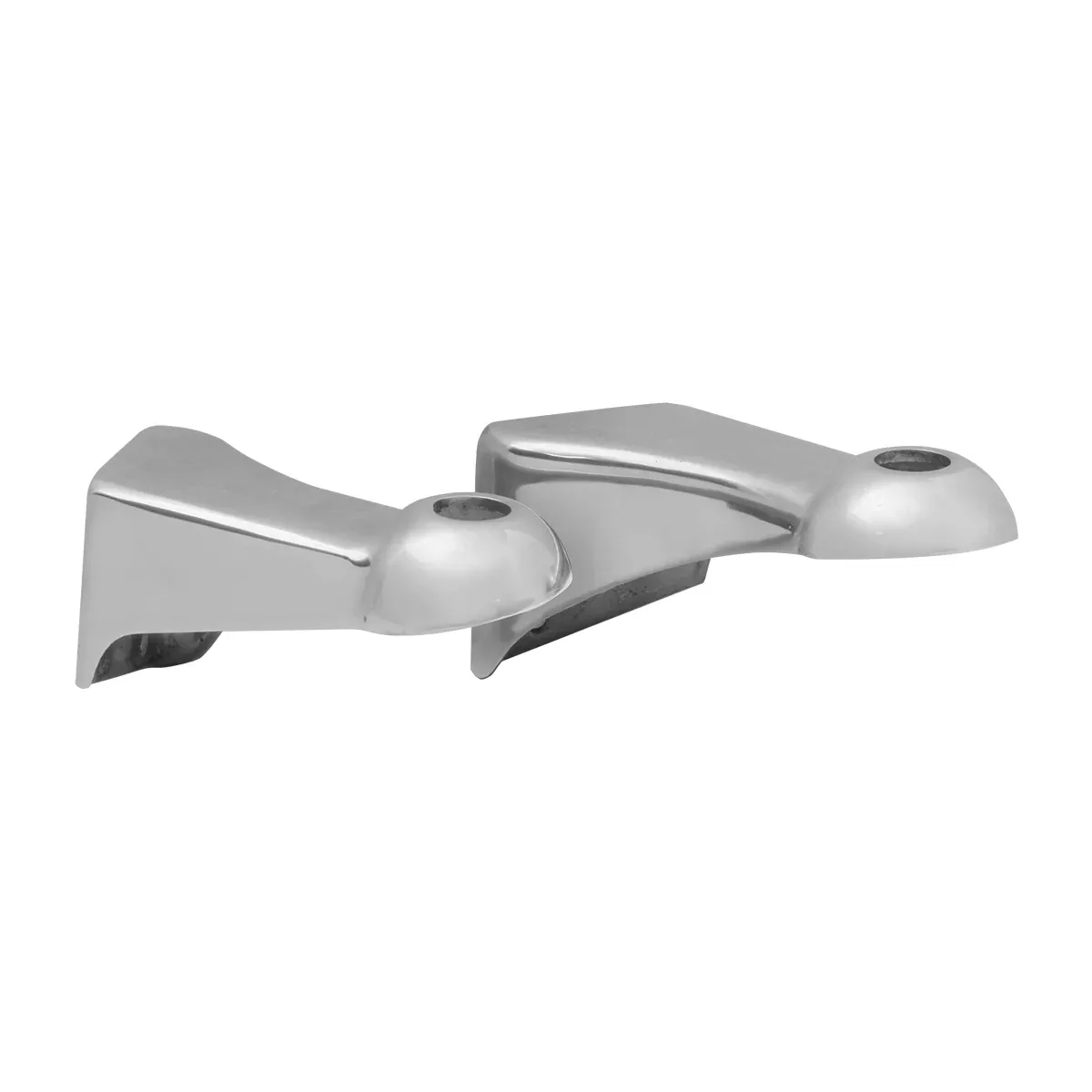 Chrome aluminum mounting bracket for Peterbilt 359 single round headlights – PAIR