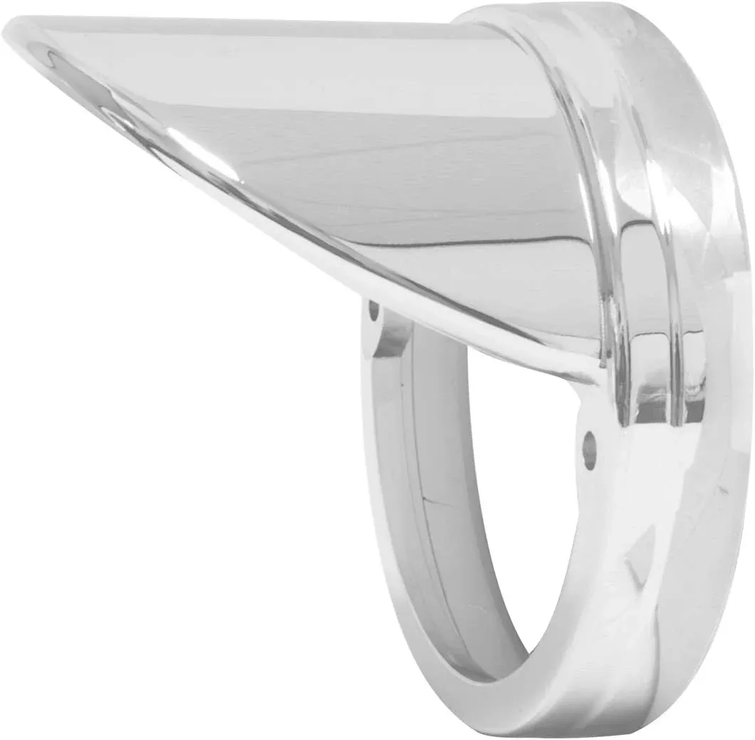 Chrome plastic bezel with visor for GG watermelon pedestal lights - SINGLE
