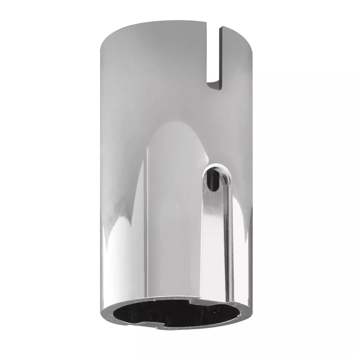 Chrome plastic lower gear shift skirt with flat bottom