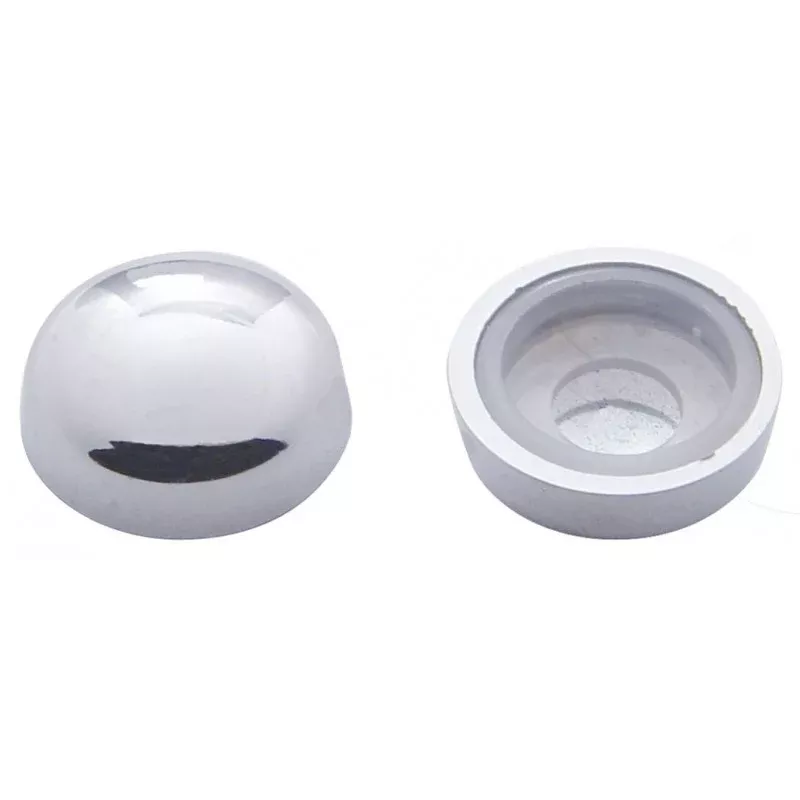 Chrome plastic snap-on cap and cup washer – 10/PACK – #10/12 Screws