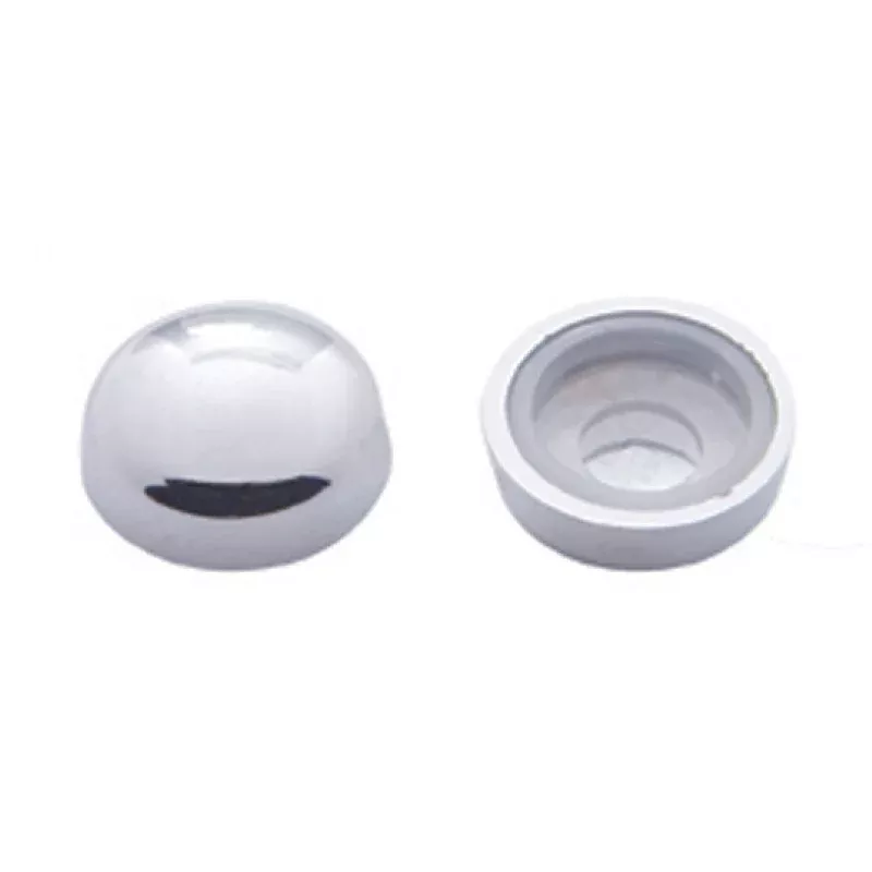 Chrome plastic snap-on cap and cup washer – 10/PACK – #6/8 Screws