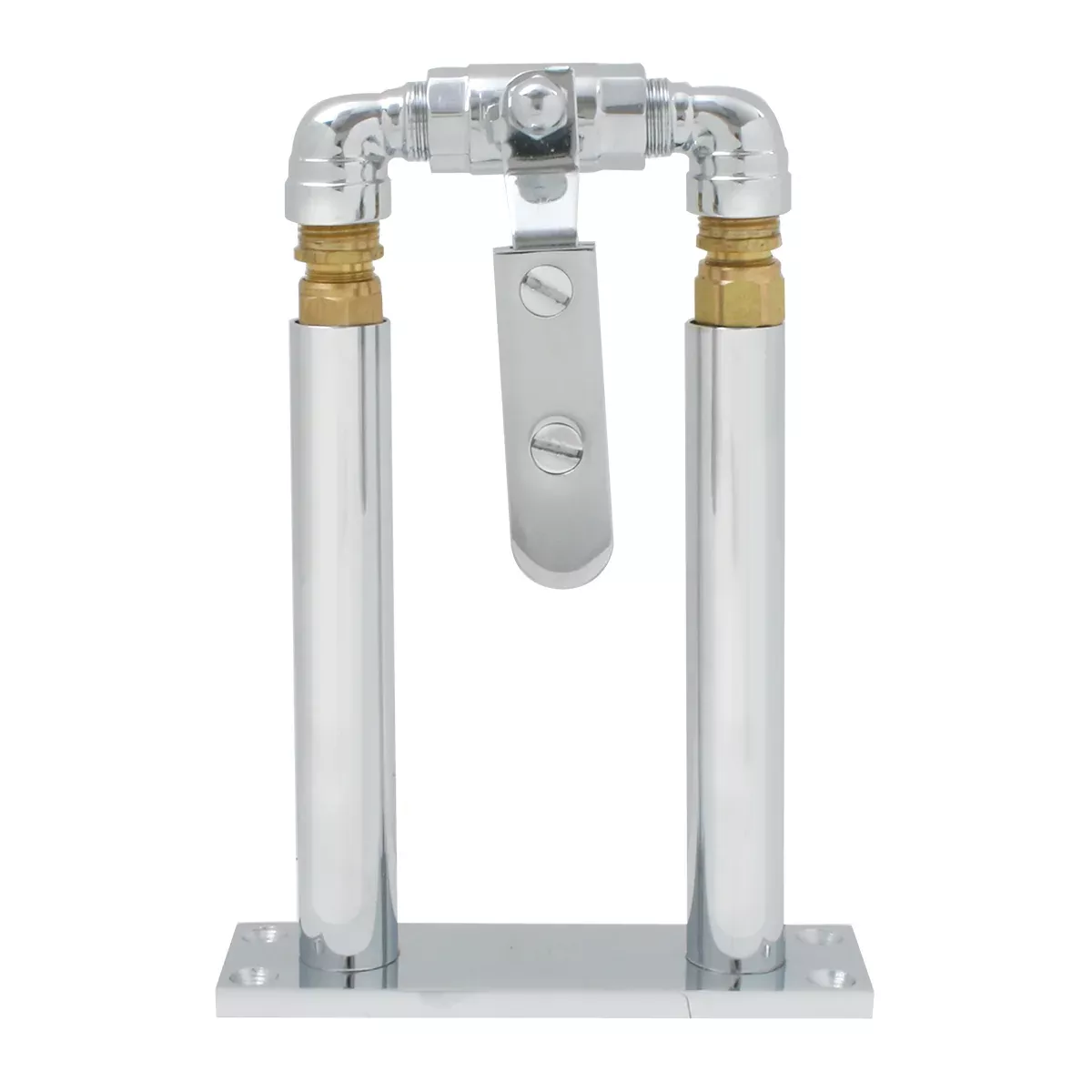 Chrome stand/air valve hand lever set for train horns
