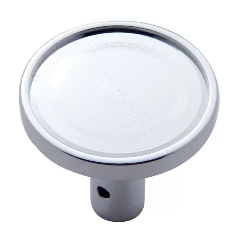 Chrome tractor/trailer air brake knob w/pin hole