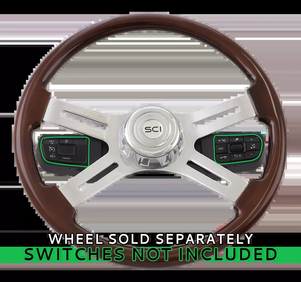 “Classic Black” Gen 5 Smart Center Pad & Hub adapter- for 3 hole style wheels – Peterbilt/Kenworth 2021+