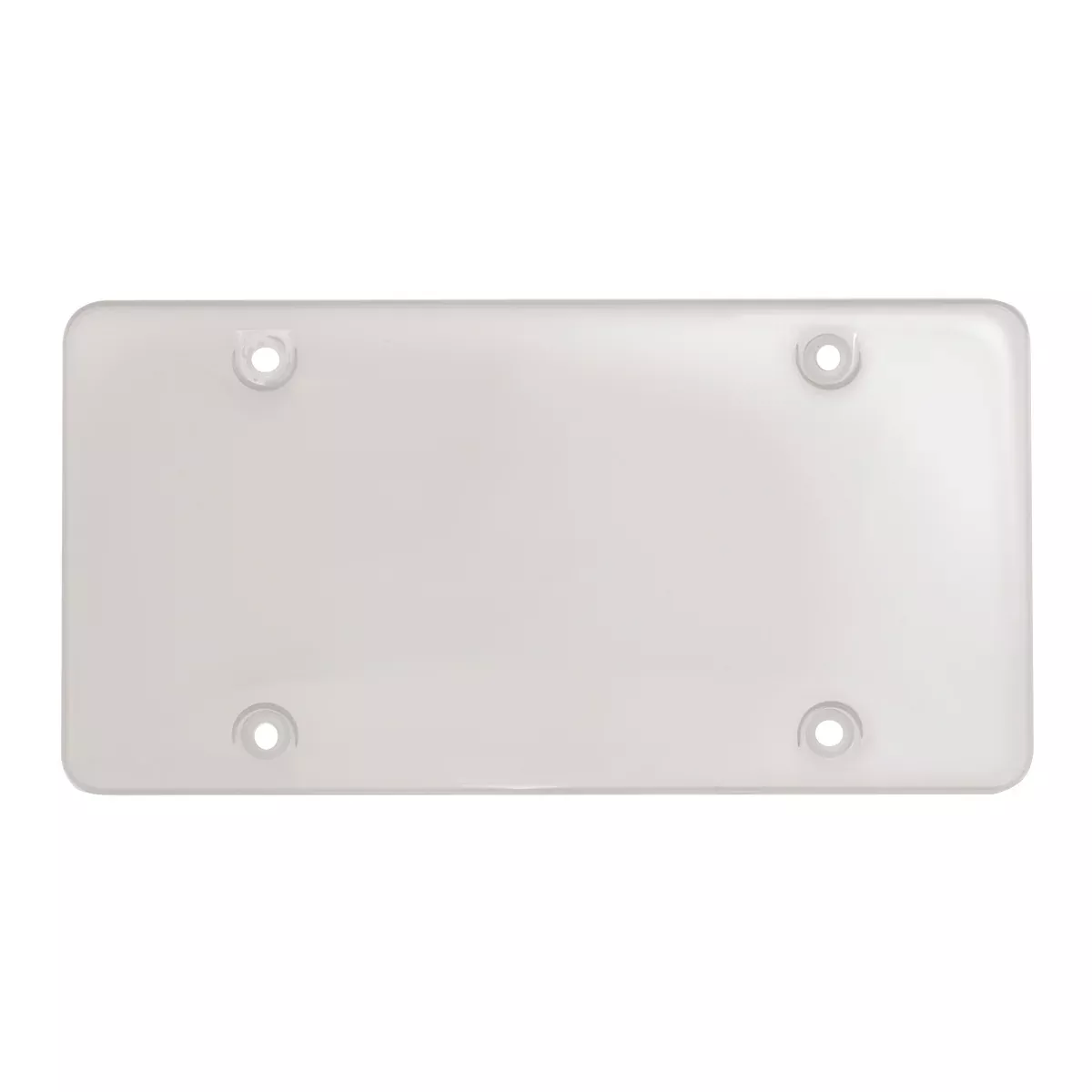 Clear plastic license plate protector - bubble style