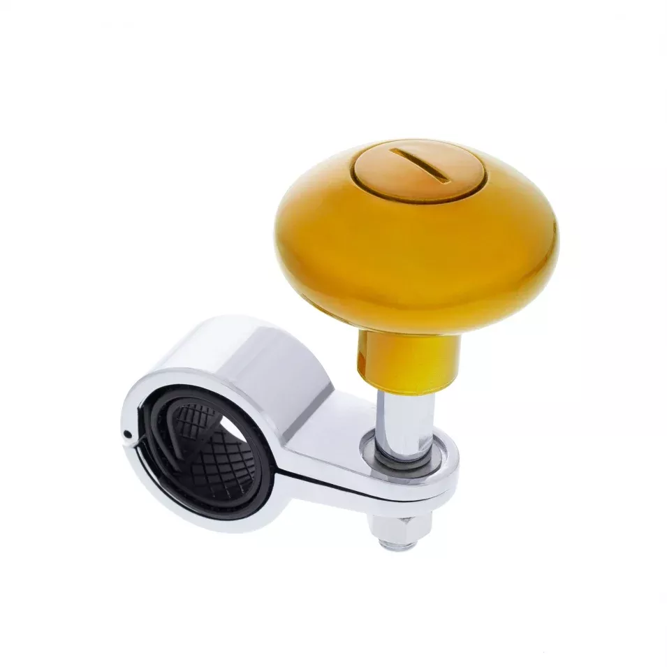 “Electric Yellow” plastic steering wheel spinner knob