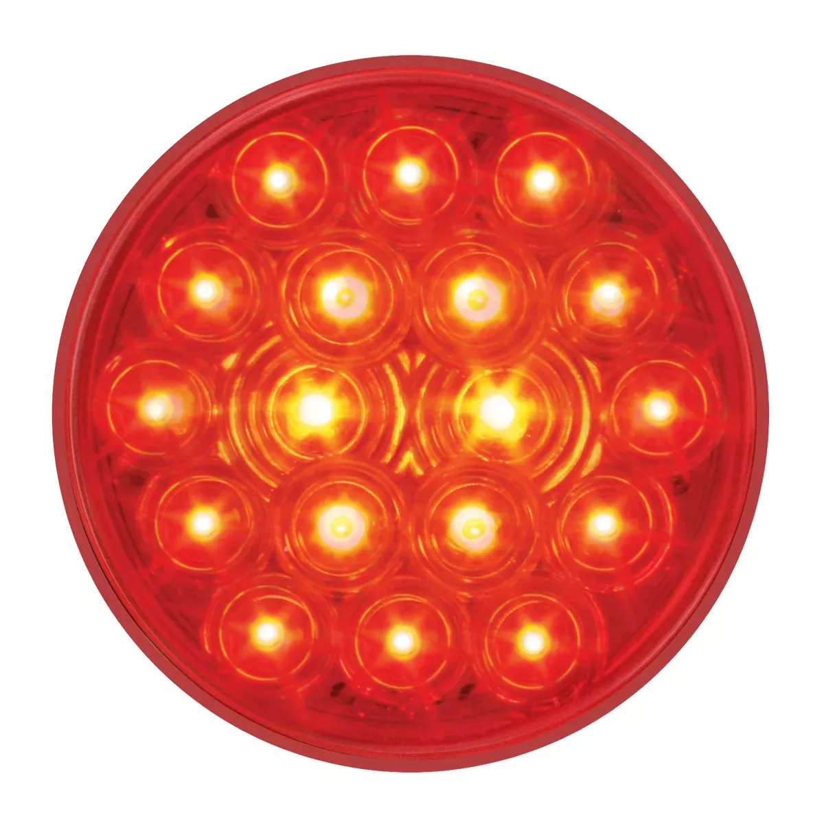 “Fleet” Red 4″ round 18 diode LED stop/turn/tail light