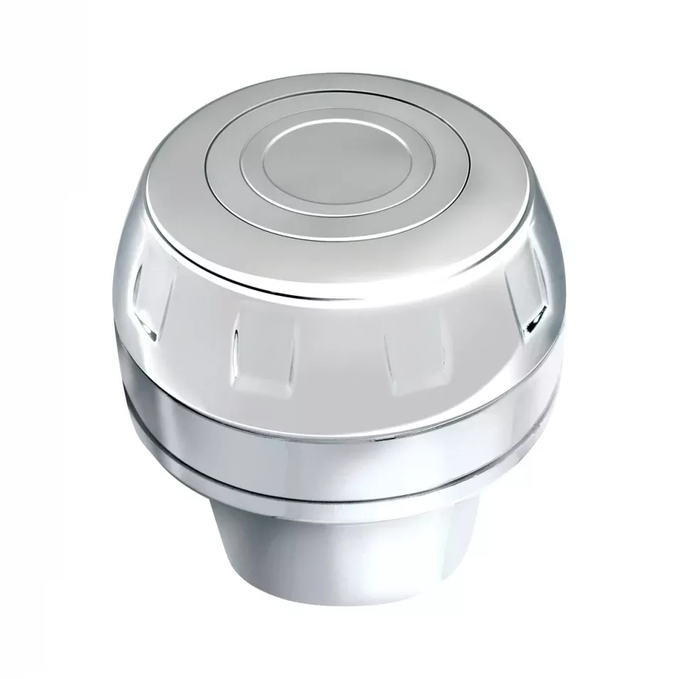 Freightliner 1989-2006 chrome steering wheel hub and horn button assembly for 3 hole wheels