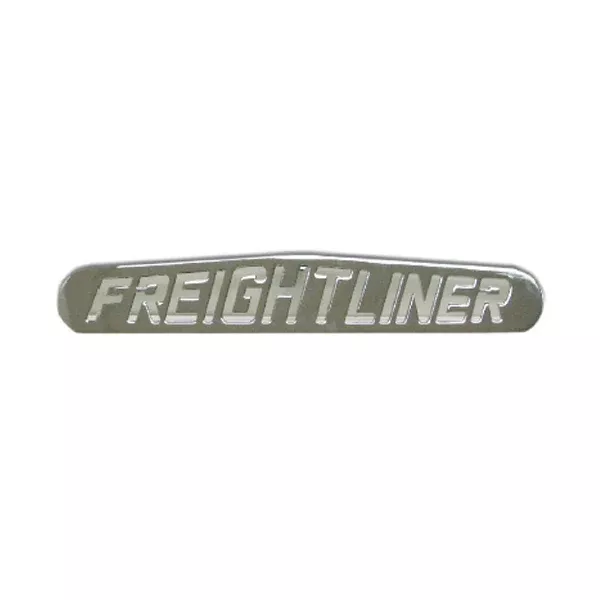 “Freightliner” 24″ chrome bottom plate w/3 welded studs – SINGLE