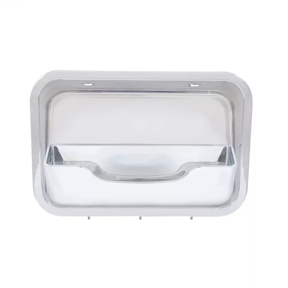 Freightliner Cascadia 2008-2017 chrome plastic upper headliner trim with storage compartment