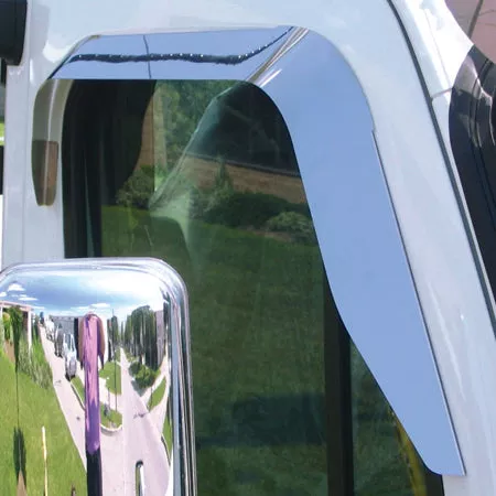 Freightliner Cascadia 2008-2017 stainless steel door window shade – PAIR