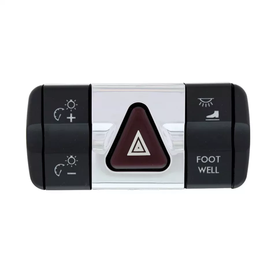 Freightliner Cascadia chrome plastic Hazard switch surround trim