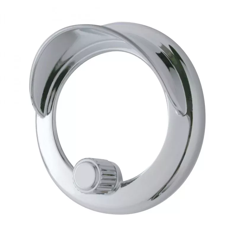 Freightliner Century/Columbia chrome plastic clock bezel w/visor