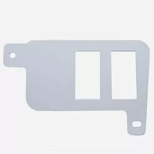 Freightliner Century/Columbia chrome plastic right lower bottom dash panel w/2 switch holes