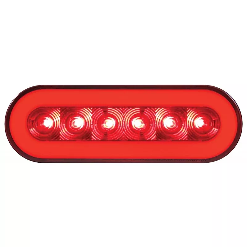 “Halo” Red 22 diode oval LED stop/turn/tail light
